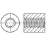 GRANIT Trapezium spindelmoer - DIN: 88089, Ø D 28 mm, Materiaal: staal