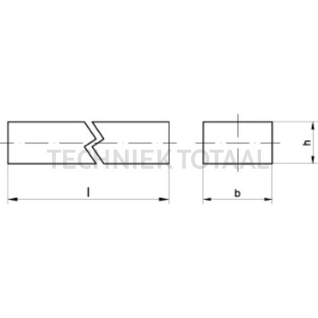 GRANIT Key steel - DIN688006X06X1000