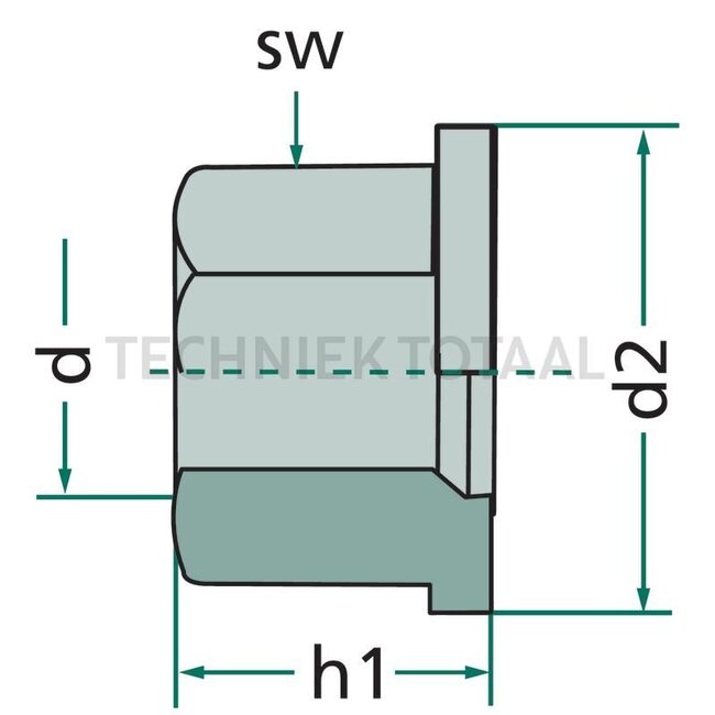 GRANIT Flat collar nut M16x1.5 DIN 74361B - 3582_ERSETZT, 03582_ERSETZT, 77.015-00A, 077.015-00A