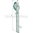Schuifdeurrol Ø 60 mm, lengte 247 mm, 30 kg, met beugel