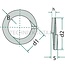 GRANIT Veerring - 100 stuks - 487127 10 VA | DIN: 127 | d1 (mm): 10,2 | d2 (mm): 18,1 | Materiaal: Staal | Dikte (mm): 4,4 | B (mm): 3,5 | Vorm: B | h (mm): 2,2 | VPE: 100 | Oppervlakte: V2A