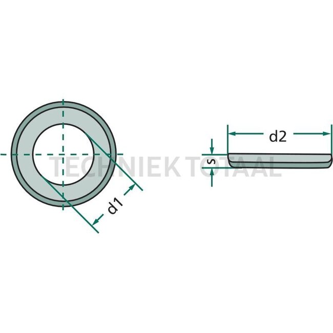 GRANIT Washers, steel - 100 pcs.