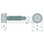 GRANIT Drilling screws 5,5 x 19 mm, DIN 7504 - 500 pieces