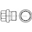 GRANIT Screw plug M24 x 1,5 DIN 910, steel 5.8