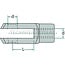 Gabelkopf - 48571752 G12X24 V, 8434081, 9796470106 | Ø D: 12 mm | Kartoninhalt: 10 | d3: 20 mm | DIN: 71752 | Gewinde: M12 | Güte: galvanisch verzinkt | Länge: 24 mm | d: 48 mm | g: 62 mm
