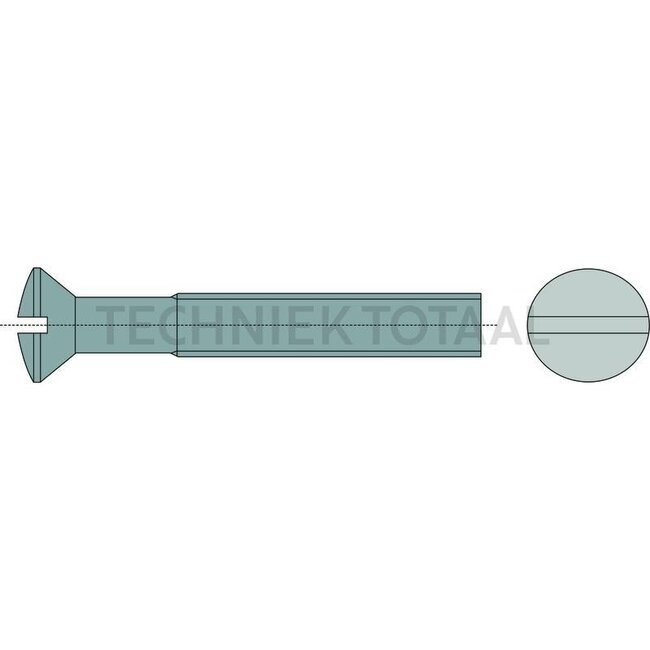 GRANIT Metal screws recessed lens head M6 x 30 mm DIN 964 - 200 pieces