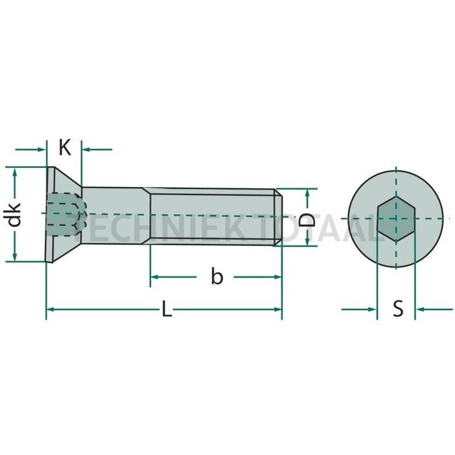 GRANIT Countersunk screw M12x40 DIN 7991 - 20500