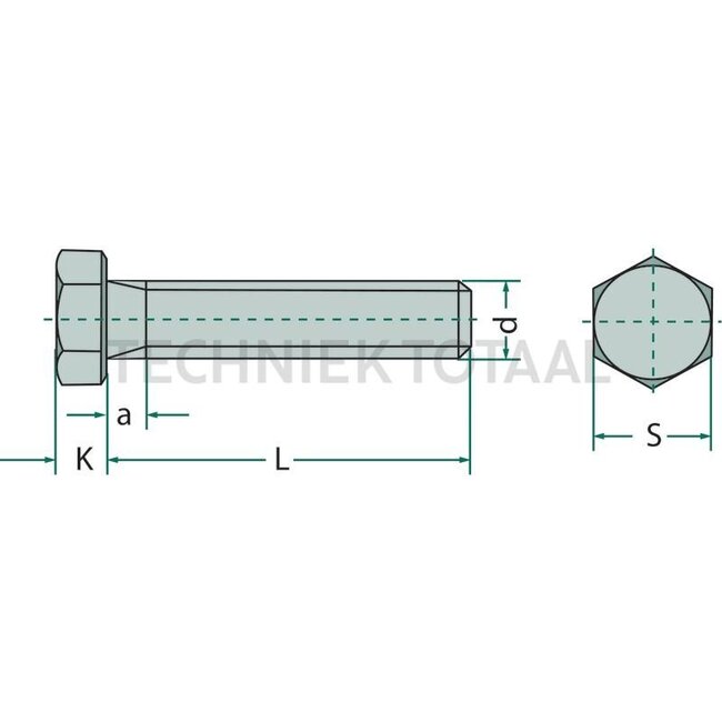 GRANIT Sechskantschraube 3/4" UNCx38,1 DIN 933 - 20324