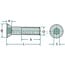 GRANIT Countersunk screws M5 x 8 mm, DIN 7991 - 25 pieces