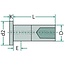 GRANIT Vpe100 Niete (kupfer), 100 pcs - 4877338B 06X12, 1133087, 01133087 | Hole Ø: 6 mm | Length: 12 mm | d2: 11,5 mm | K: 1,2 mm | e: 3 mm | Material: Copper | DIN: 7338-B