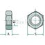 GRANIT Hexagon nuts M12 x 1,75 DIN 934 workshop shelf packaging - 100 pieces