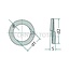 GRANIT Veerringen DIN 127 d1 14,2 mm, d2 24,1 mm, dikte 6,8 mm - 100 stuks