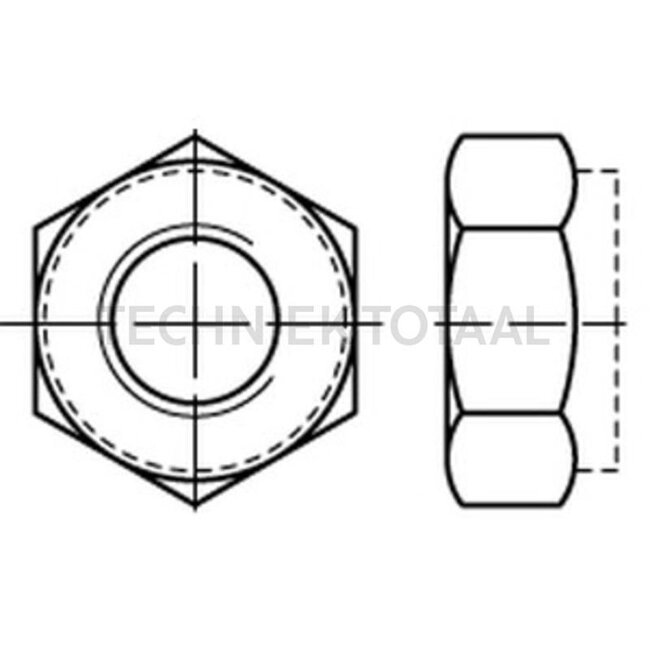 GRANIT Écrou autobloquant M5x0,8 DIN 985 - 100 pièces - 487985037