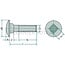 GRANIT Carriage bolts M10 x 50 mm DIN 603 - 50 pieces