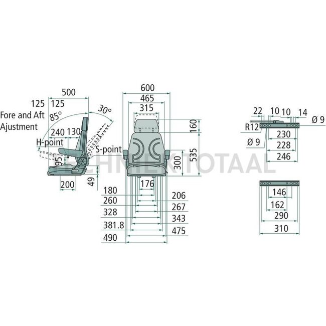 GRANIT Siège - 240920065, STPLUSFSV1BLACKPVC