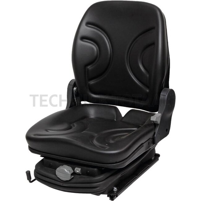 GRANIT Mechanical seat - 240920211, STPLUSFSV1LS | Height: 640 mm | Length: 545 mm | To fit: for yard loaders / forklifts | Technical data: ● Spring travel 50 mm, ● Longitudinal adjustment 190 mm, ● Weight adjustment from 50 - 130 kg, ● Backrest tilt adjustable