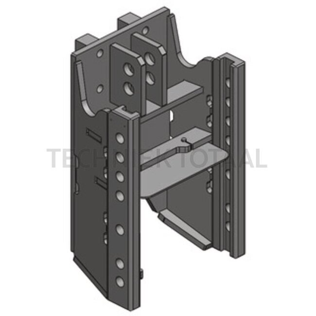 Scharmüller Bearing block short W330 - 77700136020-A02 | D-value: 89,3 kN | Detent pin Ø: 25 mm | Guide width: 32 mm | Rail width: 330 mm | Load capacity: 2000 kg | Colour: Black | Version: Short | Category: Bearing supports