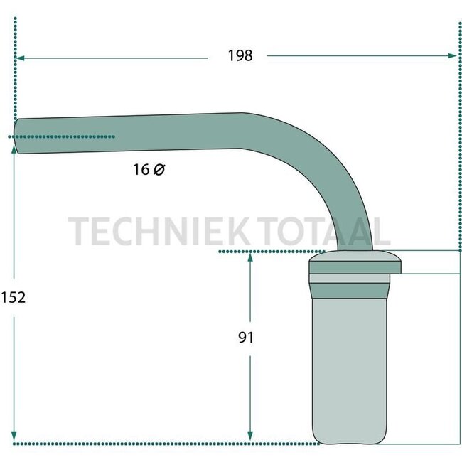 GRANIT Spiegelhalter rechts / links - 65499763, 3C65499763 | Abmessungen: 198 x 152 mm | Stangen-Ø: 16 mm