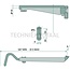 GRANIT Telescopic mirror bracket right - 65499683 | Length min./max.: 587 - 815 mm | Installation location: right