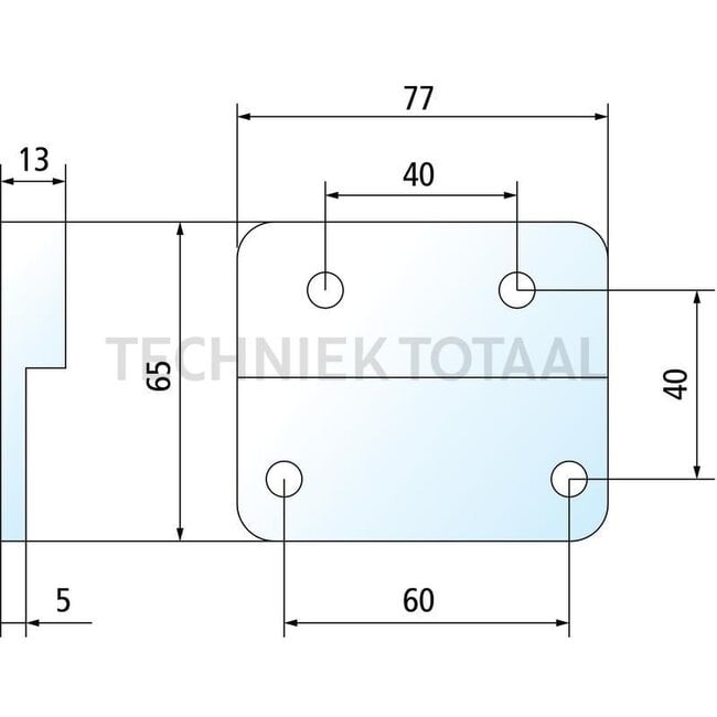 GRANIT Mounting plate for mirror bracket right / left - 65499768