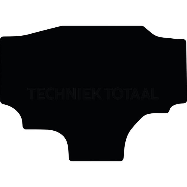 GRANIT Voetmat velours zwart 500 g/m², DX 3, 4, 6 vanaf 1984