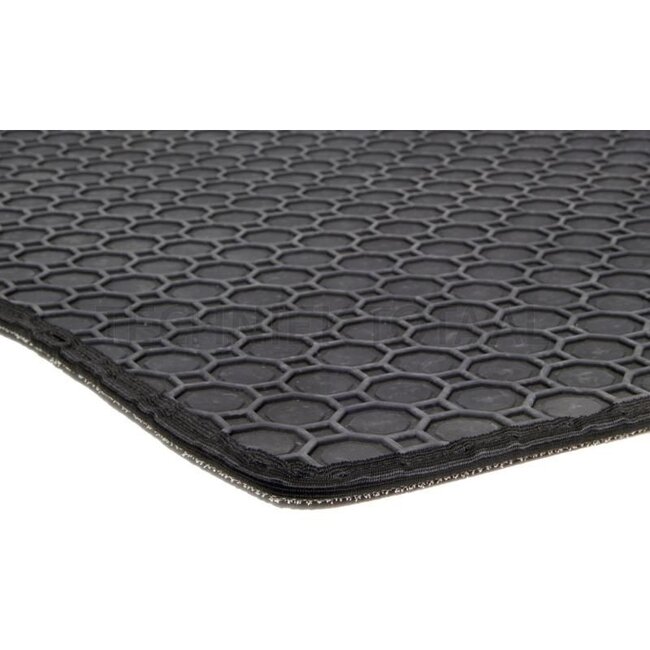 GRANIT Voetmat rubber - 654950509 | Materiaal: Rubber | Kleur: zwart | Technische gegevens: • Hoogwaardig rubbermateriaal |  • Antislip |  • Antistatisch |  • Vuilafstotend |  • Weerbestendig |  • Makkelijk te reinigen |  • Mat afgewerkt met stoffen rand