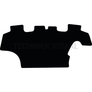 GRANIT Voetmat rubber zwart, antislip, antistatisch, weerbestendig