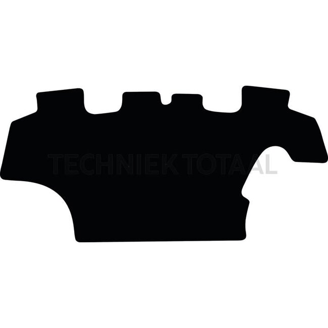 GRANIT Rubber floor mat black anti-slip, T 7 with Autocommand from 2011