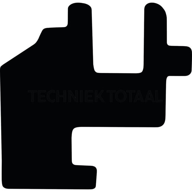 GRANIT Velour floor mat - 654950152 | Material: Velour | Colour: Black | Type: 1300 Turbo-1800 (type 443), new large series (10/84-91) | Technical data: • Tufted velour with waterproof non-slip backing |  • Material: 100% polypropylene |  • Fibre insert: 500 g/m