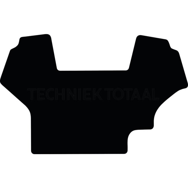 GRANIT Fußmatte Velours - 654950007 | Material: Velours | Farbe: schwarz | Typ: CVX Serie 1/2 Tir Motor (Aussparung 18 x 18 cm, ab 2000) | Technische Daten: • getufteter Velours mit wasserundurchlässiger rutschfester Rückseite<br> • Material: 100% Polypropylen<b
