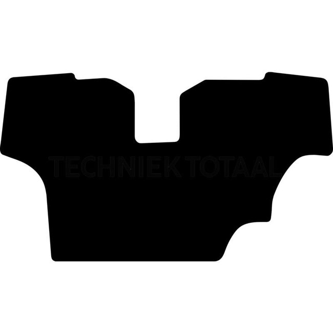 GRANIT Rubber floor mat black, anti-slip, antistatic, with fabric edge
