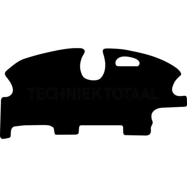 GRANIT Fußmatte Velours - 654950140 | Material: Velours | Farbe: schwarz | Typ: 8600 Feldhäcksler (ab 2015) | Technische Daten: • getufteter Velours mit wasserundurchlässiger rutschfester Rückseite<br> • Material: 100% Polypropylen<br> • Fasereinsatz: 500 g/m²