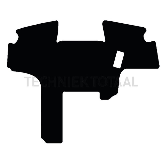 GRANIT Velour floor mat black, 100% polypropylene, fiber insert 500 g/m²