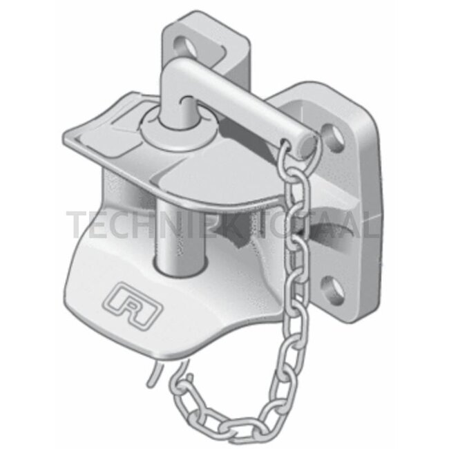 ROCKINGER Aanhangerkoppeling - 787805B3000C, RO805B3000C | Vergrendeling: Bolzen manuell | Koppelingspen: 31,5 mm | Gatenpatroon: 120 x 55 mm | Boring: M15 mm | Oplegdruk: 650 kg | D-waarde: 60,4 kN | Kleur: Schwarz | Aantal gaten: 4 | Omschrijving: Manuelle Anhäng