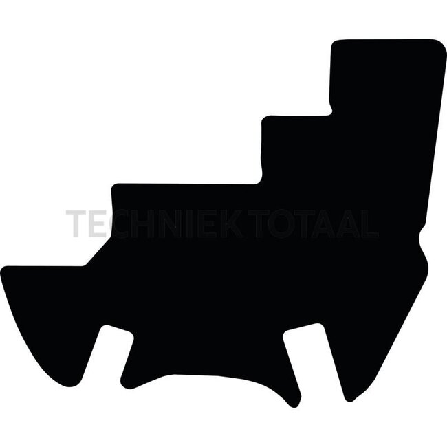GRANIT Fußmatte Velours - 654950066 | Material: Velours | Farbe: schwarz | Typ: Typ 411-457 Radlader (ab 2014) | Technische Daten: • getufteter Velours mit wasserundurchlässiger rutschfester Rückseite<br> • Material: 100% Polypropylen<br> • Fasereinsatz: 500 g/m