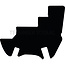 GRANIT Velour floor mat black, 100% polypropylene, fibre insert 500 g/m²