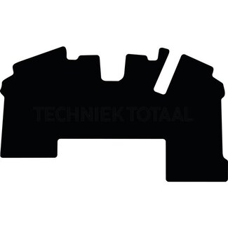 GRANIT Fußmatte Velours schwarz, 100% Polypropylen, Fasereinsatz 500 g/m²