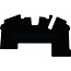 GRANIT Velour floor mat black, 100% polypropylene, fibre insert 500 g/m²