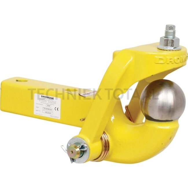Walterscheid Kogelinzetstuk systeem 80 - 770750-00280-00, 8004629 | Schacht-dwarsdoorsnede B x H: 60 x 60 mm | Werklengte: 203 mm | Gatafstand: 115 mm | Boring: 22,5 mm | Kleur: geel | Omschrijving: Das Modell besitzt eine fest integrierte Kugel D=80 mm. Darüberhinaus