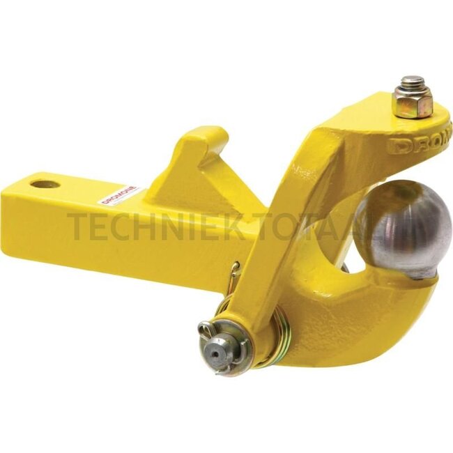 Walterscheid Tow ball insert, 80 system - 770750-00283-00, 8004632 | Shaft cross section W x H: 70 x 60 mm | Overhang: 266 mm | Hole spacing: 156 mm | Load capacity: 3000 kg | Hole: 25,2 mm | Colour: Yellow | Description: The model has an integrated ball D: 80 mm. The