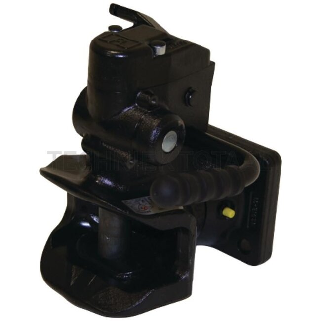 ROCKINGER Flanschkupplung ohne Sensor - 787855B40300, G312500071013, RO855B40301 | Verriegelung: Bolzen automatisch | Lochbild: 140 x 80 mm | Stützlast: 2000 kg | D-Wert: 82 kN | Bohrung: M17 mm | Anzahl Löcher: 4 | Farbe: Schwarz | Kuppelbolzen: 30,6 mm | Beschrei