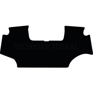 GRANIT Fußmatte Gummi schwarz 6R mit perforatie für Gaspedal