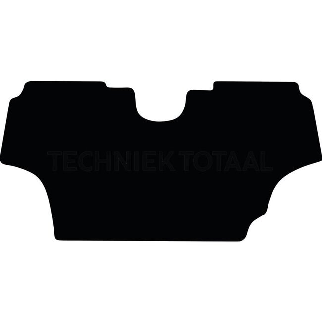 GRANIT Fußmatte Gummi schwarz 6R mit perforatie für Gaspedal