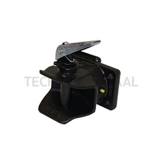 ROCKINGER Flanschkupplung mit Handstecker 31,5 mm, 140 x 80 mm, M17