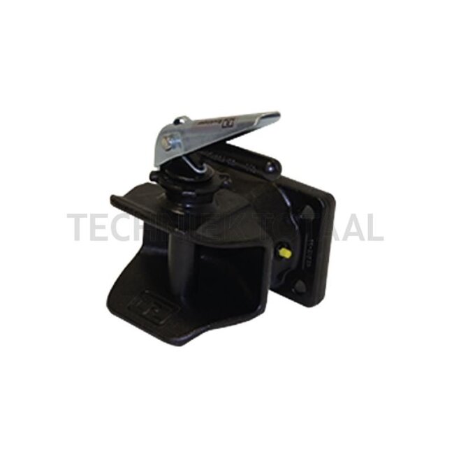 ROCKINGER Flange hitch With manual plug - 11256694, RO810B40506 | Lock: Manual pin | Connecting pin: 31,5 mm | Hole pattern: 140 x 80 mm | Hole: M17 mm | Load capacity: 2000 kg | D-value: 78,2 kN | Colour: Black | No. of holes: 4 | Technical data: manuelle Anhängek