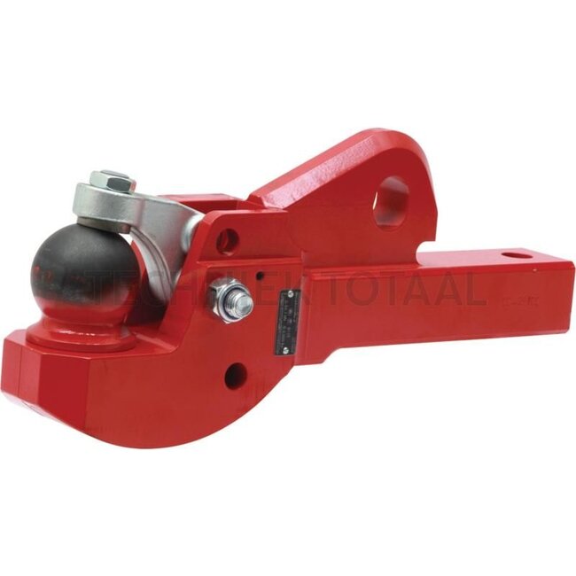 Scharmüller Pick-up hitch insert 80 To fit Sauermann pick-up hitch - 77700428100, 0.428.10.0-A20, 00.428.10.0-A20 | suitable for: John Deere | Series: 7R (Tier 3) | Category: Pick-up hitch | Version: ball 80 | Colour: Pöttinger red | Dimensions: shaft height x width: