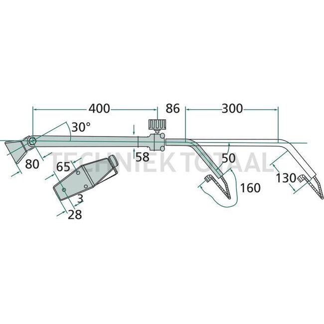 GRANIT HD-telescopic arm right Case IH CX 50, MXM 180 | 297024A2