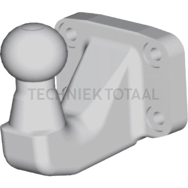 ROCKINGER Flenskogel - 787KK390, ROKK390 | D-waarde: 22,1 kN | Oplegdruk: 270 kg | Boring: M10 mm | Gatafstand: 83 x 56 mm | Afstand midden kogel tot flens: 114 mm | Vergrendeling: Kugel 50