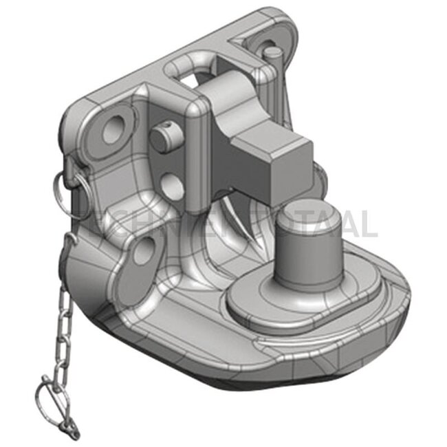 Scharmüller Piton Fix - 77700671040, 0.671.04.0-A02, 00.671.04.0-A02 | Lock: Piton Fix | Hole pattern: 140 x 80 mm | Load capacity: 3000 kg | D-value: 89,3 kN | Hole: M20 mm | Pivoting range: 20° | No. of holes: 4 | Colour: Black