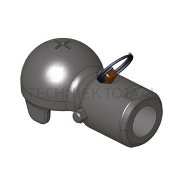 Scharmüller Trekoog K50 bediening met √©√©n hand M36x1 met penvergrendeling - 777006620201 | Omschrijving: met penvergrendeling | Boring: M36x1,5 mm | Lengte: 130 mm